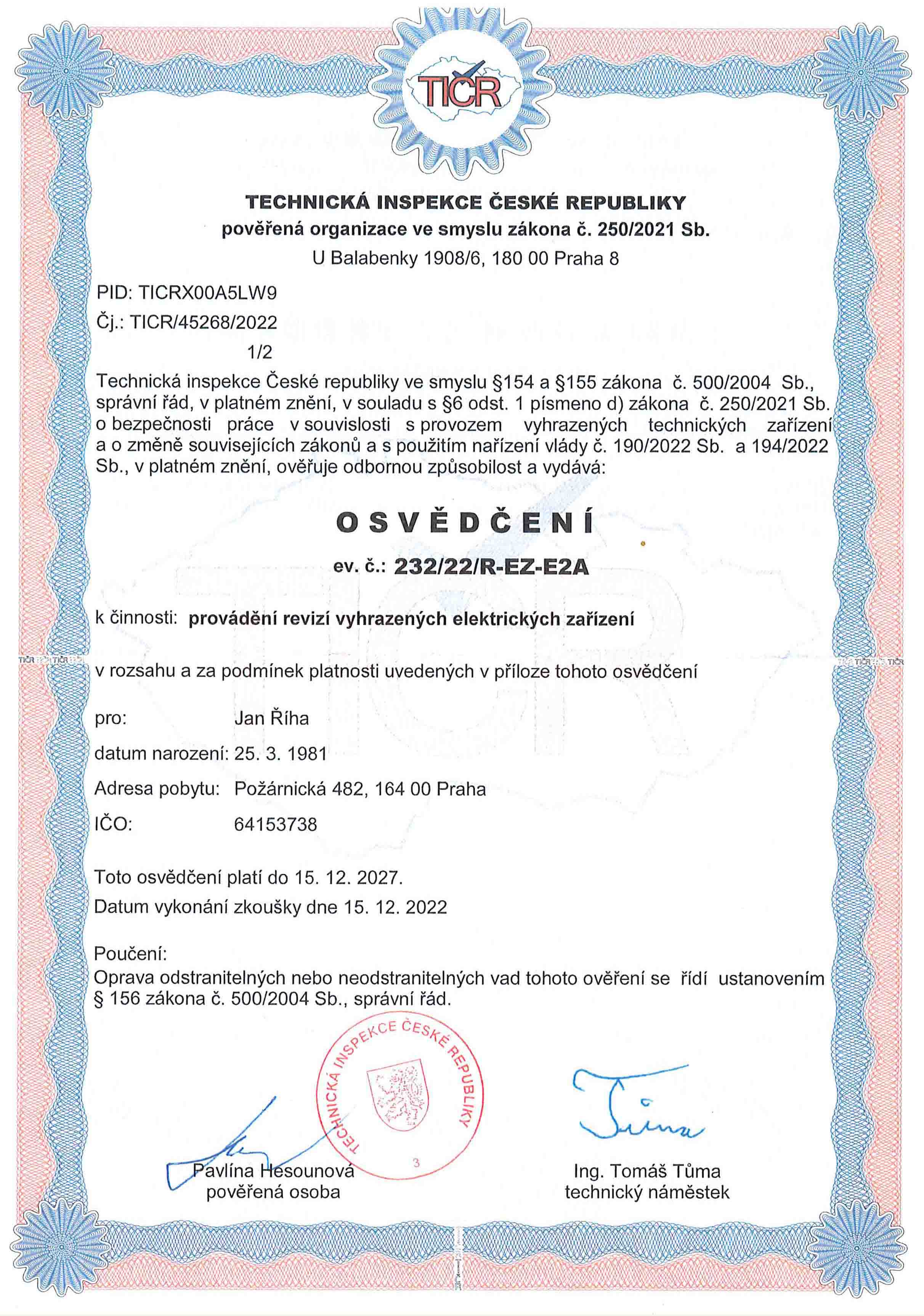 certifikaty