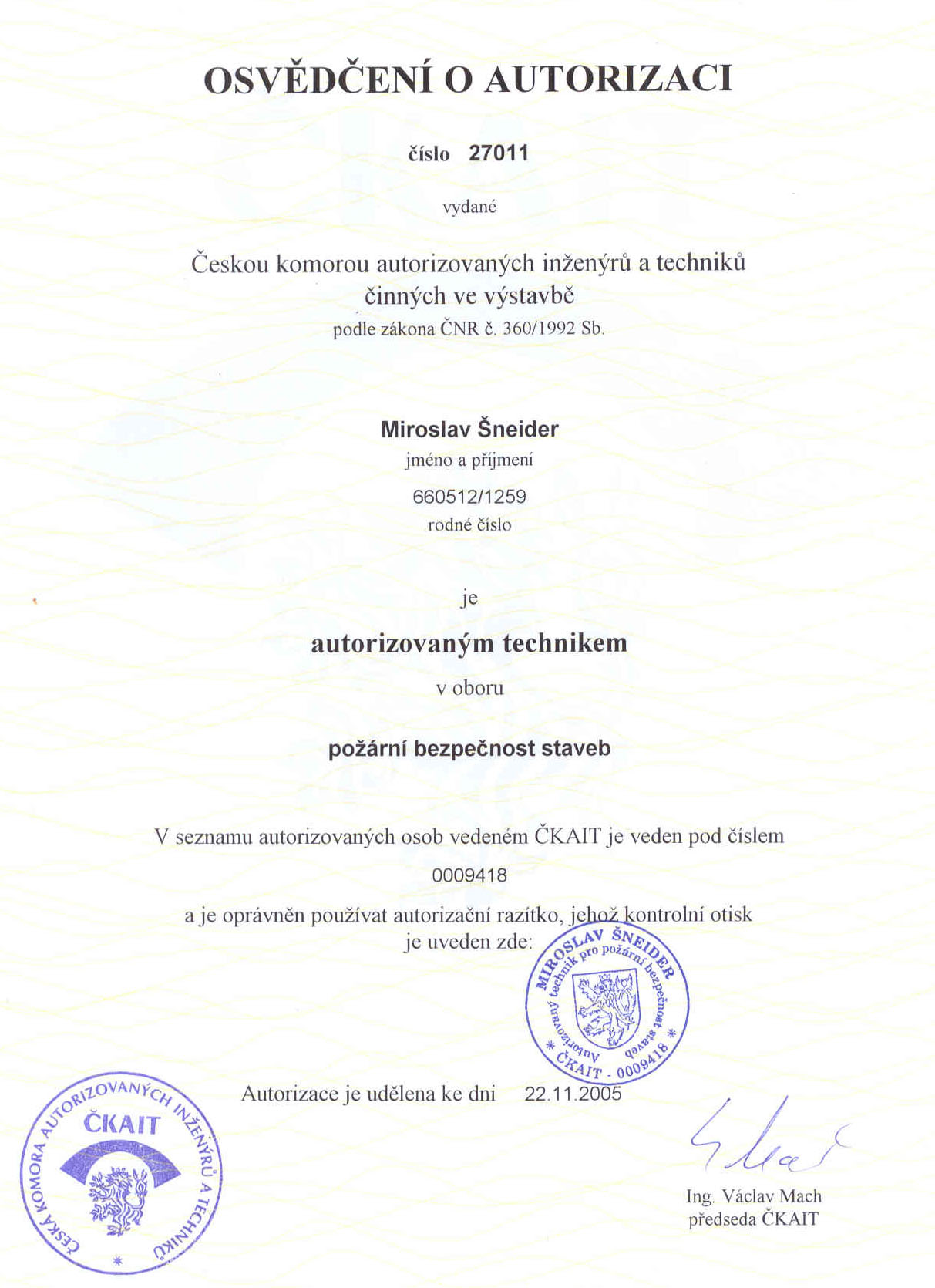 certifikaty