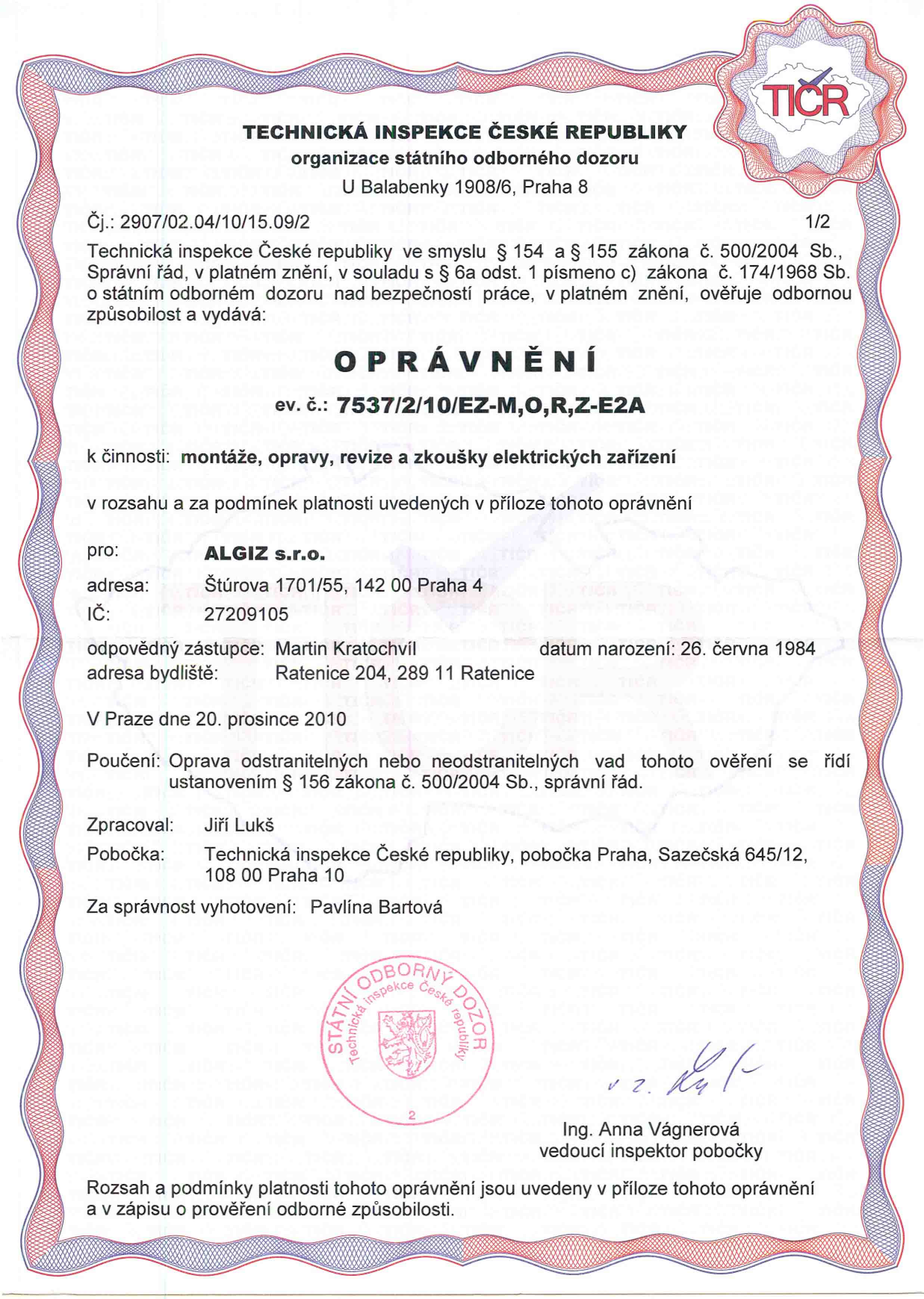 certifikaty