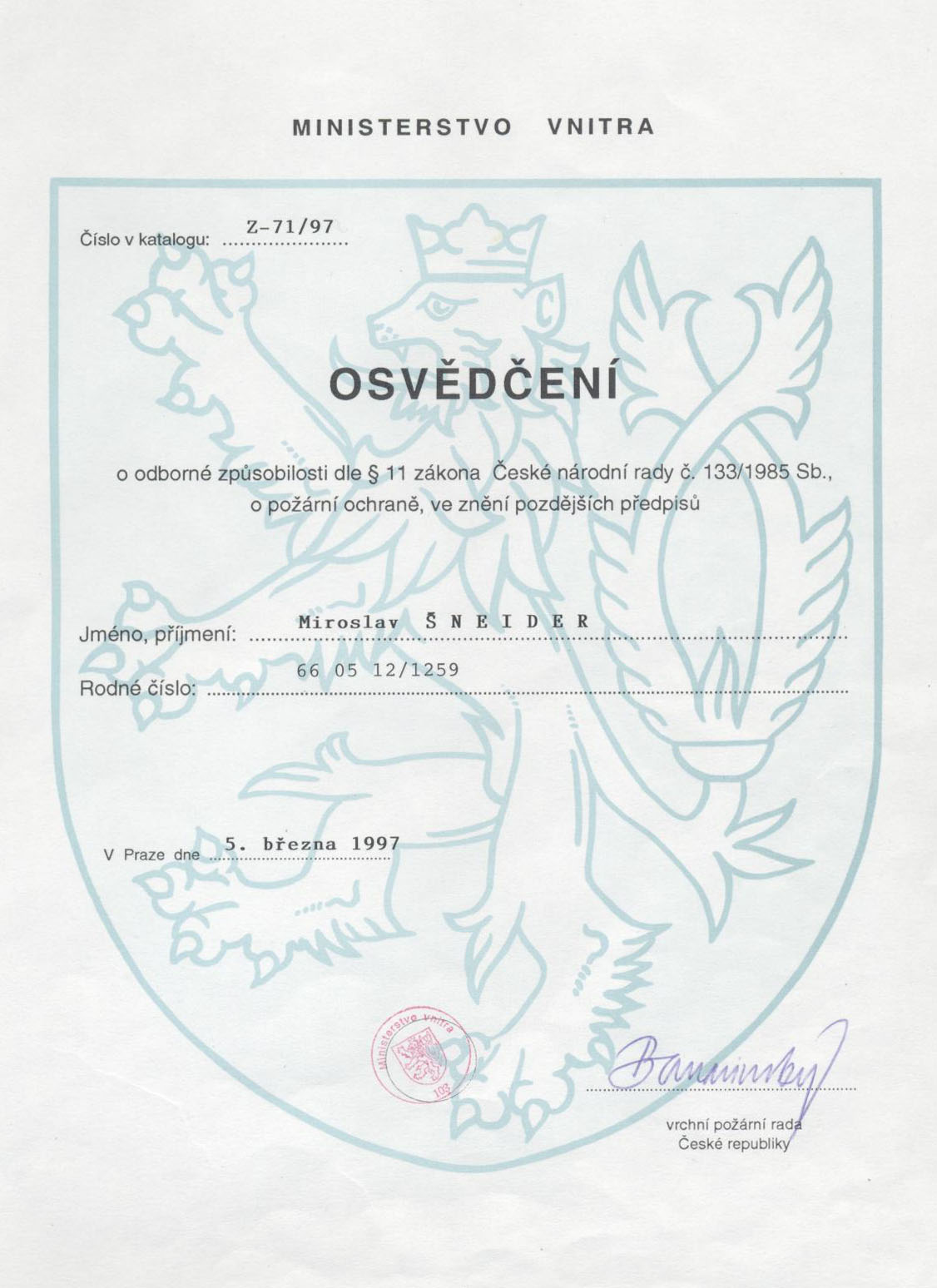 certifikaty