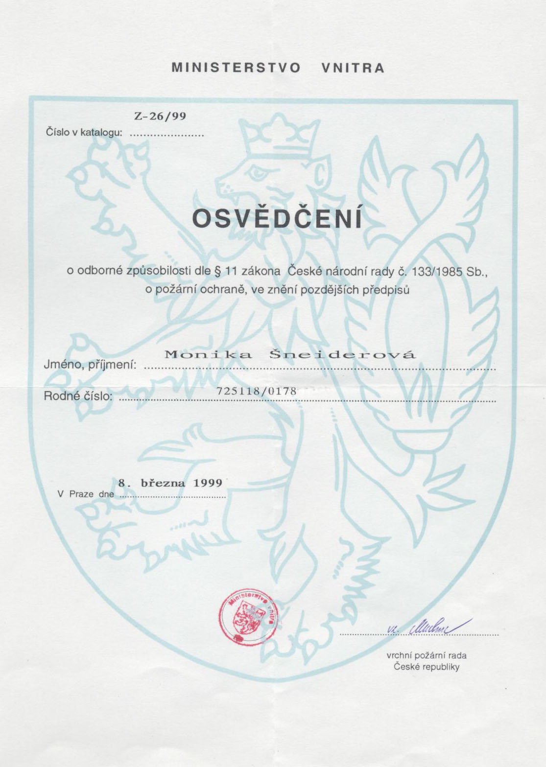certifikaty