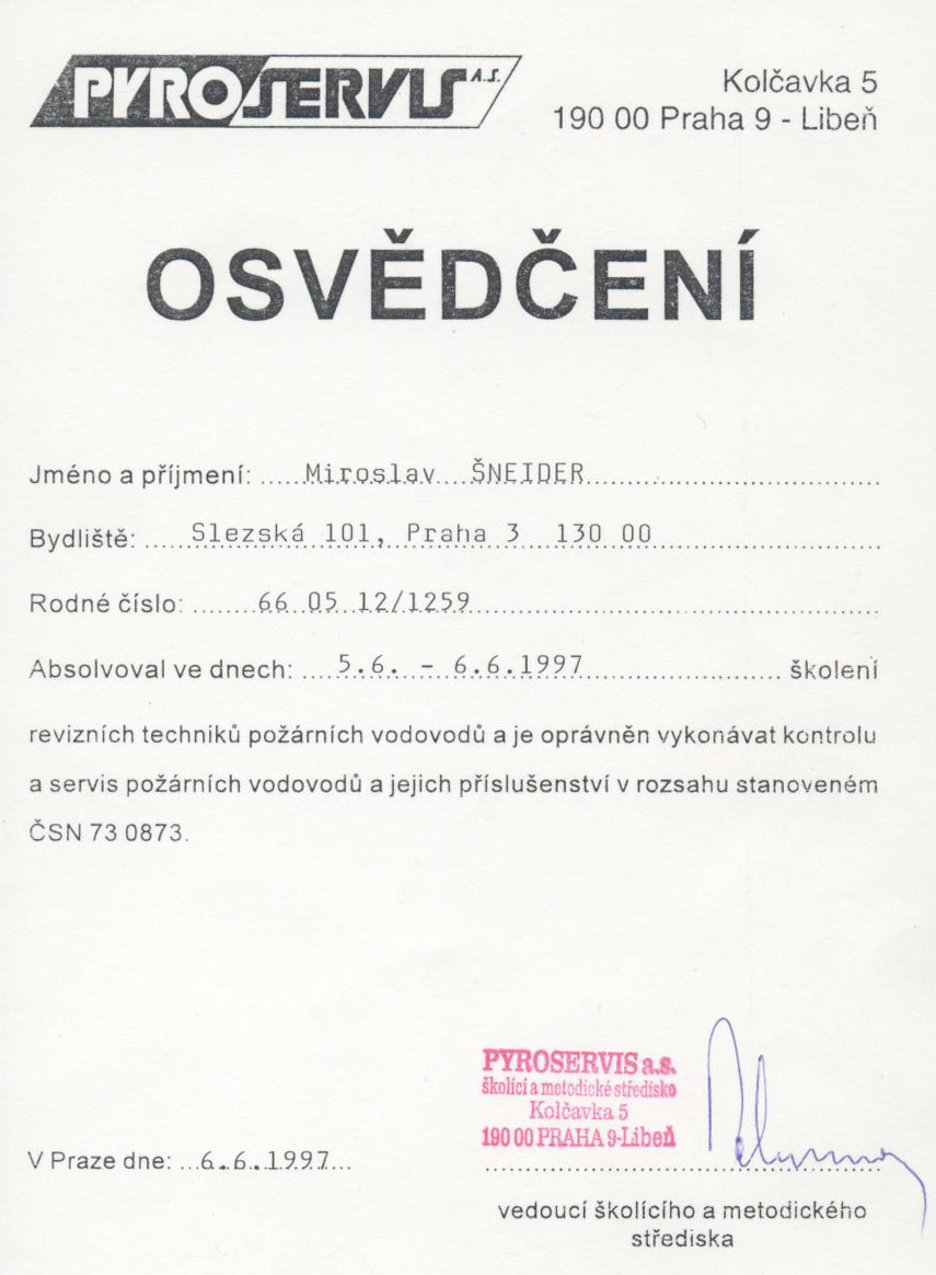 certifikaty
